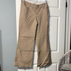 Banana Republic Tan High-Waist Wide Leg Pants